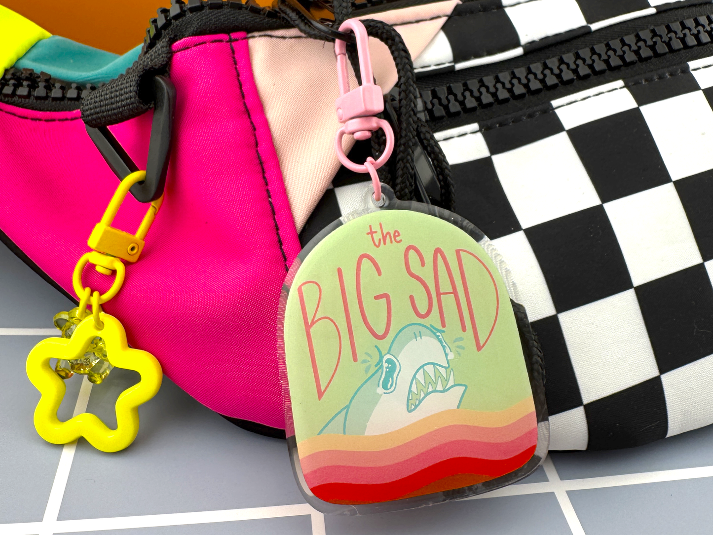 Big Sad Shark - Acrylic Charm