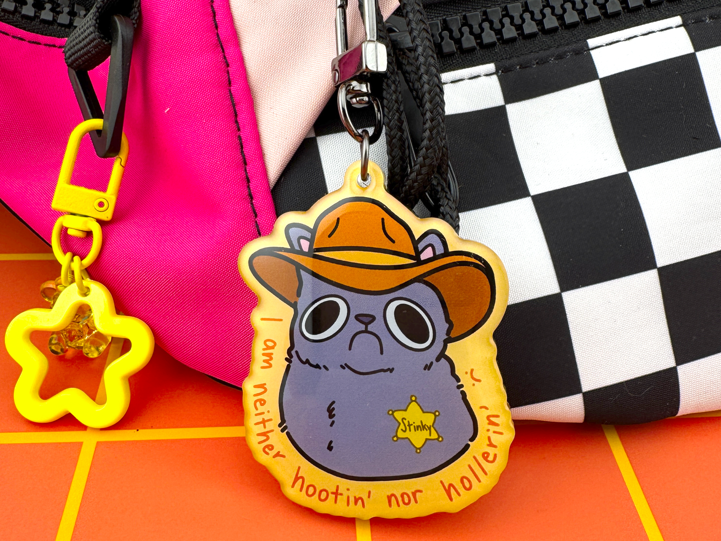 Cowboy Cat Keychain