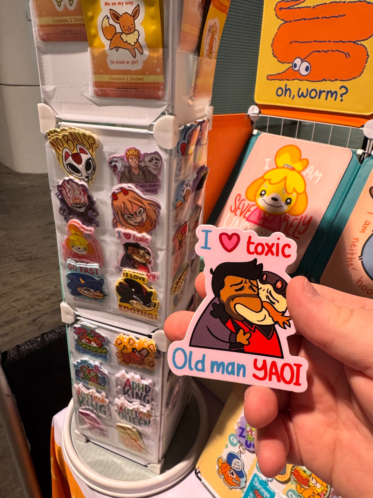 I Heart Toxic Old Man Yaoi Sticker