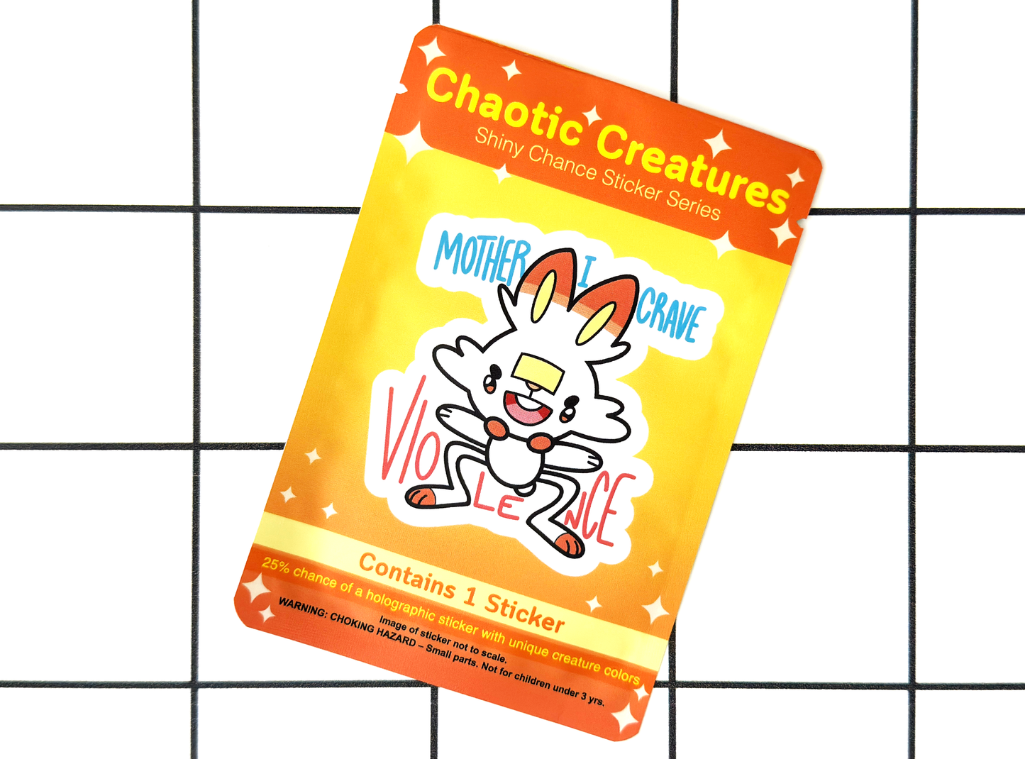 Chaotic Creatures 25 - Chance Sticker - Waterproof Weather Resistant Meme Decal