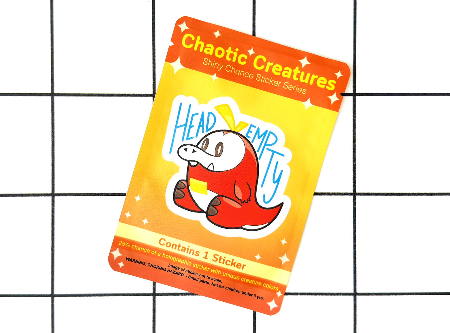 Chaotic Creatures 28 - Chance Sticker - Waterproof Weather Resistant Meme Decal
