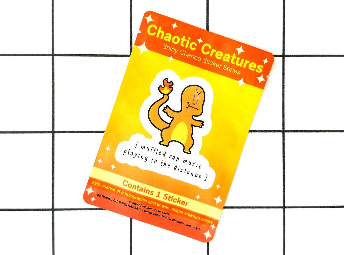 Chaotic Creatures 4 - Chance Sticker - Waterproof Weather Resistant Meme Decal
