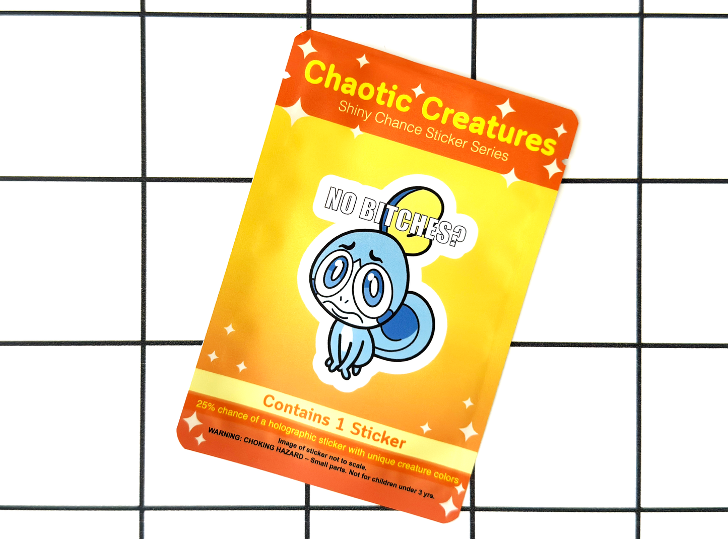 Chaotic Creatures 26 - Chance Sticker - Waterproof Weather Resistant Meme Decal
