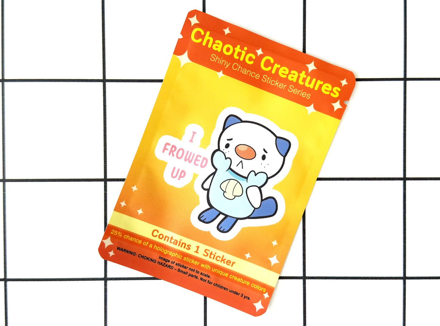 Chaotic Creatures 17 - Chance Sticker - Waterproof Weather Resistant Meme Decal