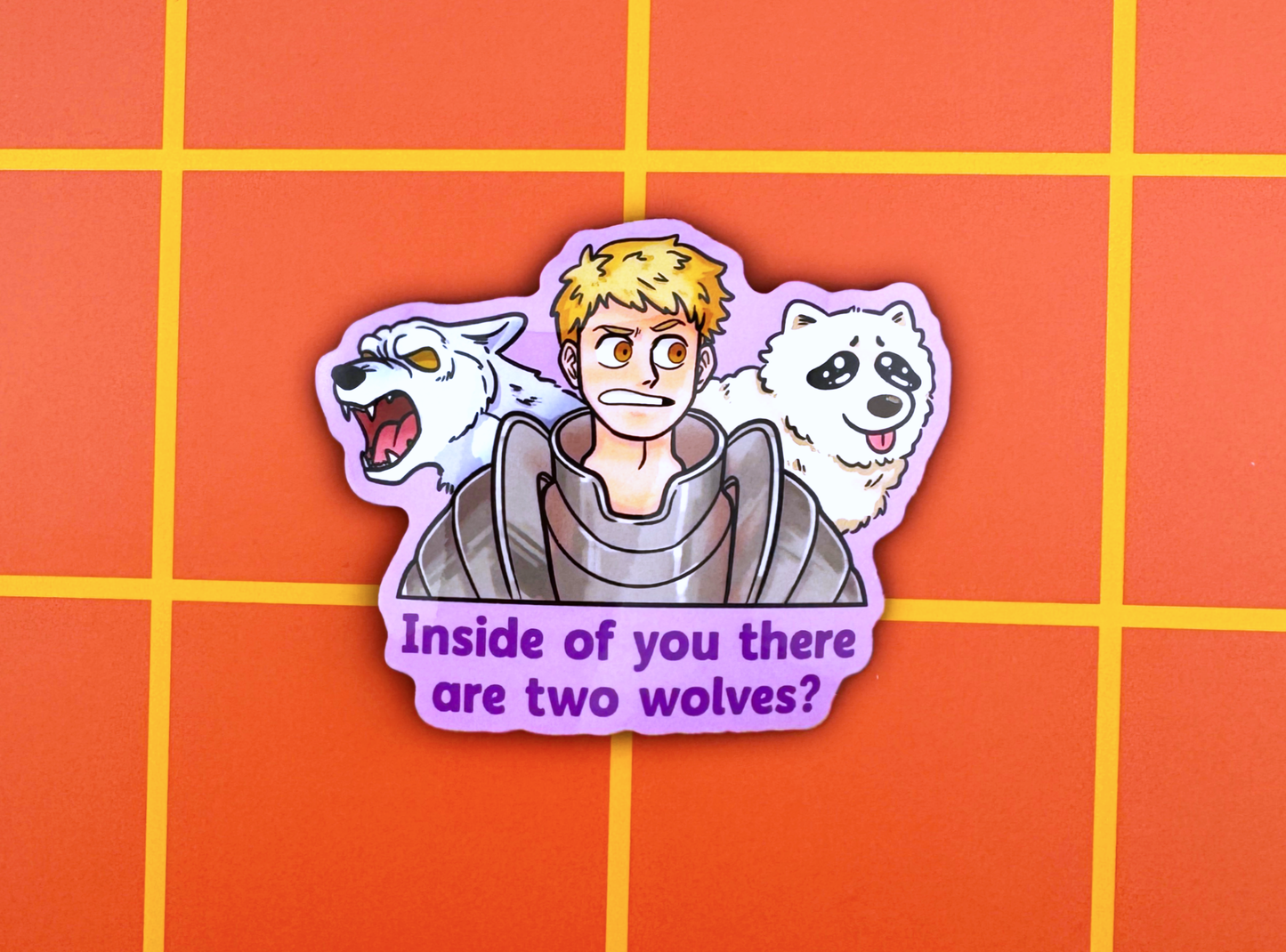 2 Wolves Sticker