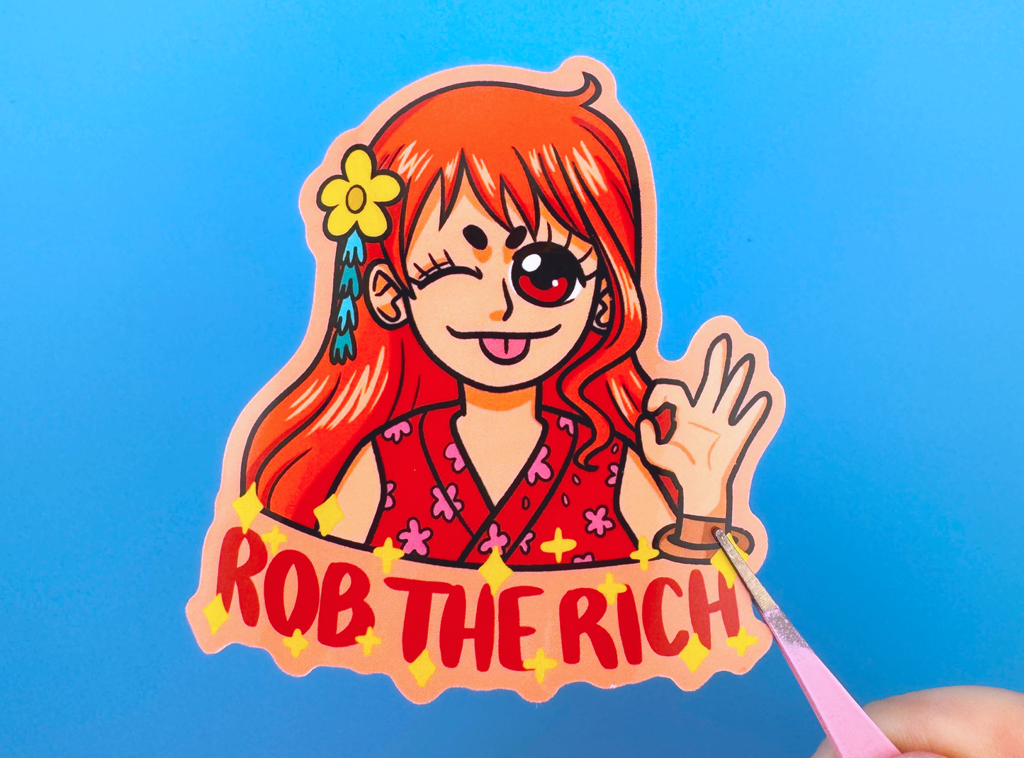 Rob the Rich Sticker