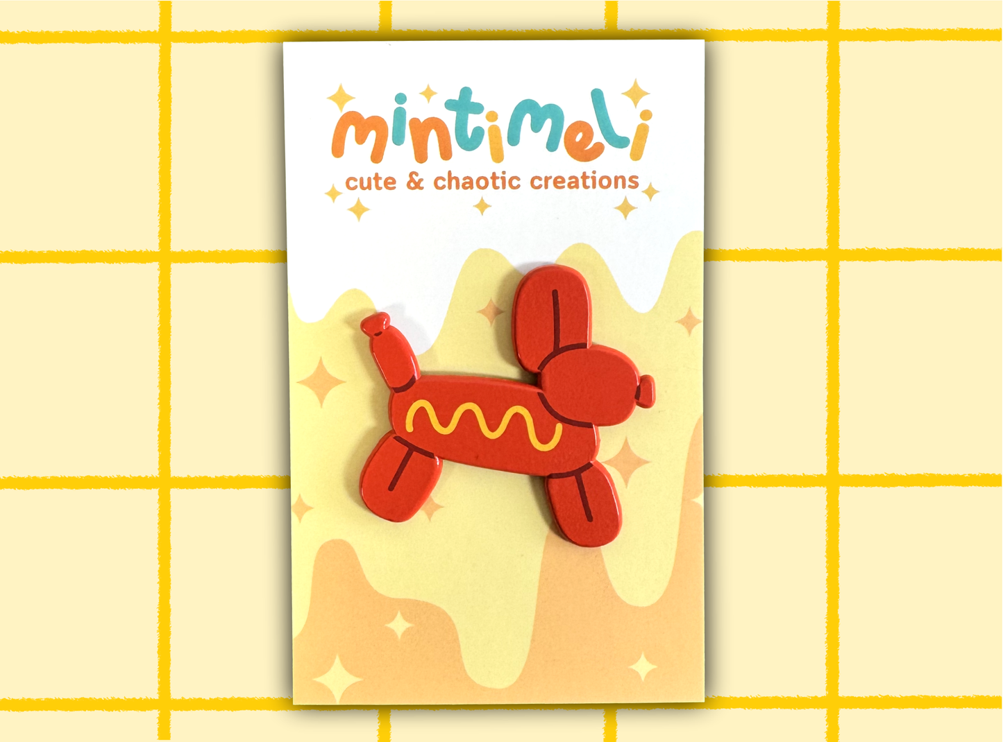 Hot Dog Balloon Animal | Enamel Pin