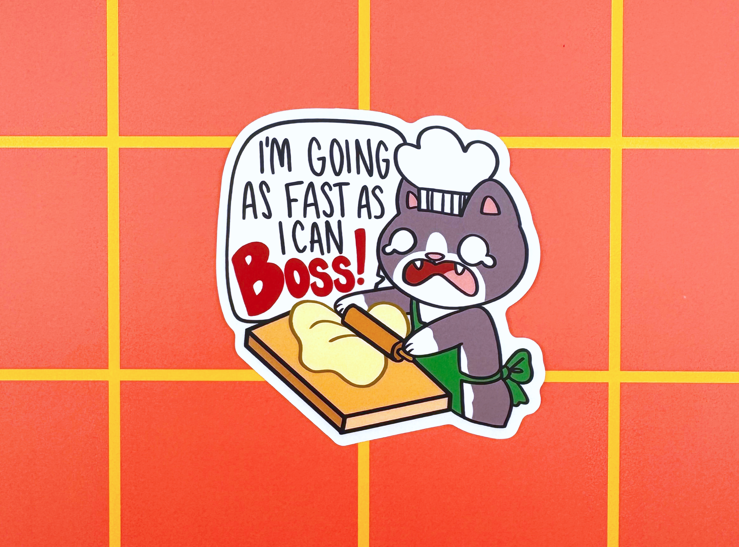 Biscuit Factory Cat Sticker