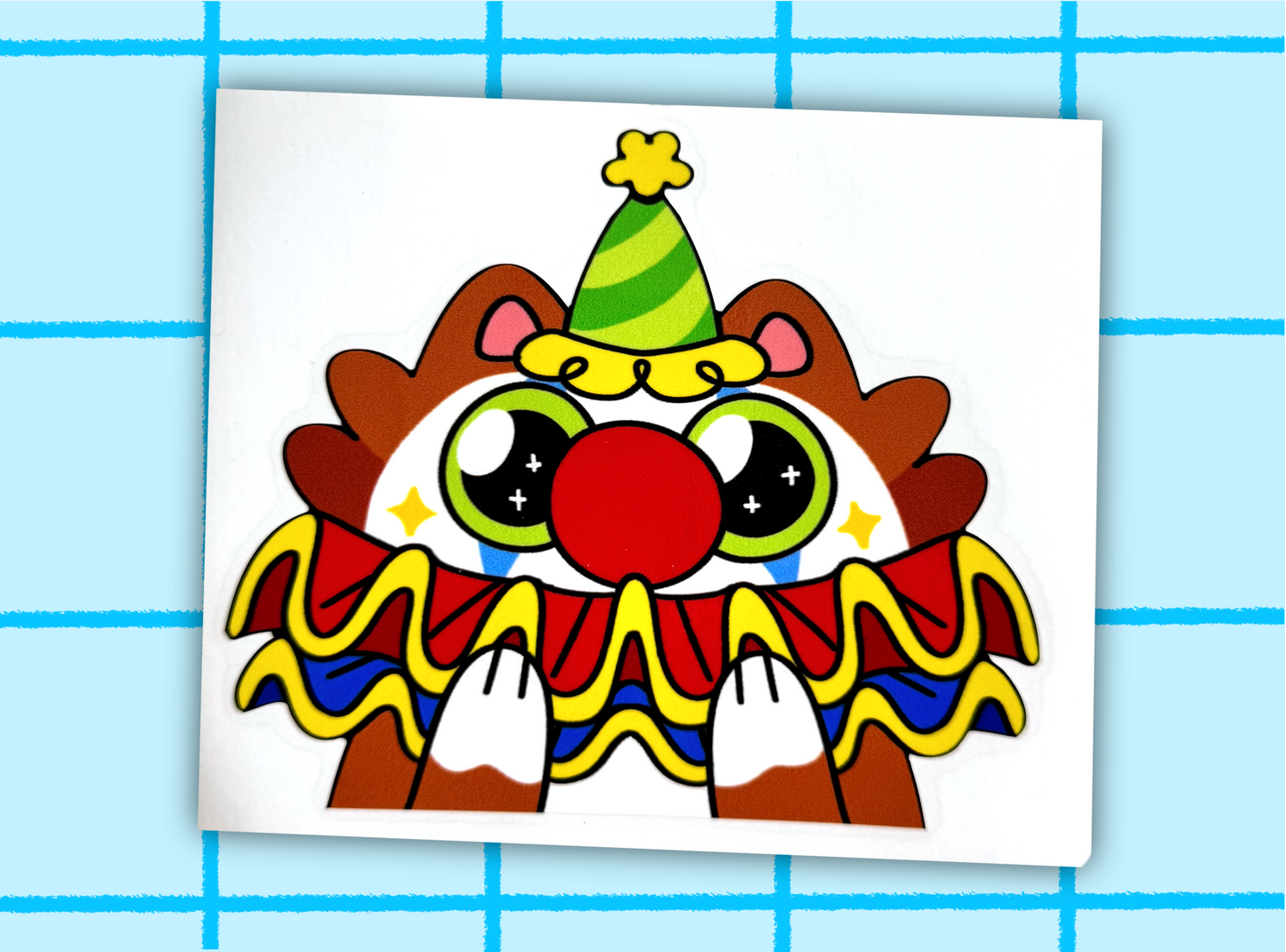 Clown Cat Transfer Decal
