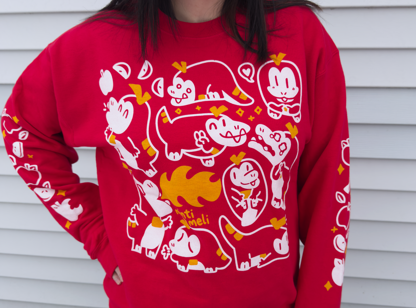 Fire Type Crocodile Sweatshirt