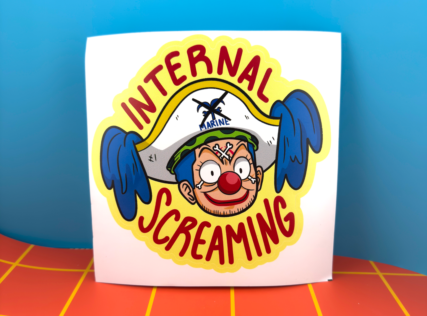 Internally Screaming | Large Vinyl Clown Pirate Anime Decal