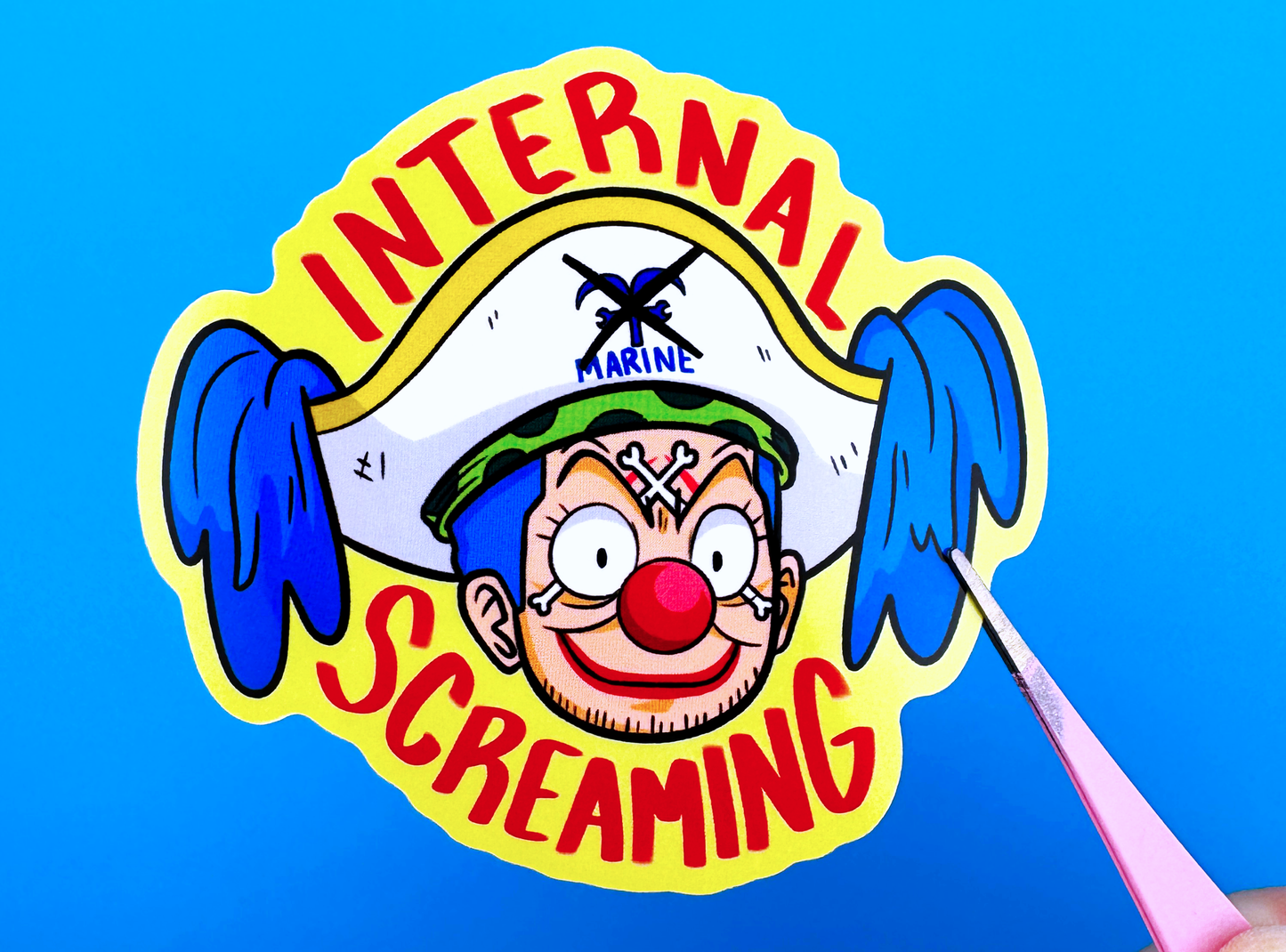 Internal Screaming Clown Sticker
