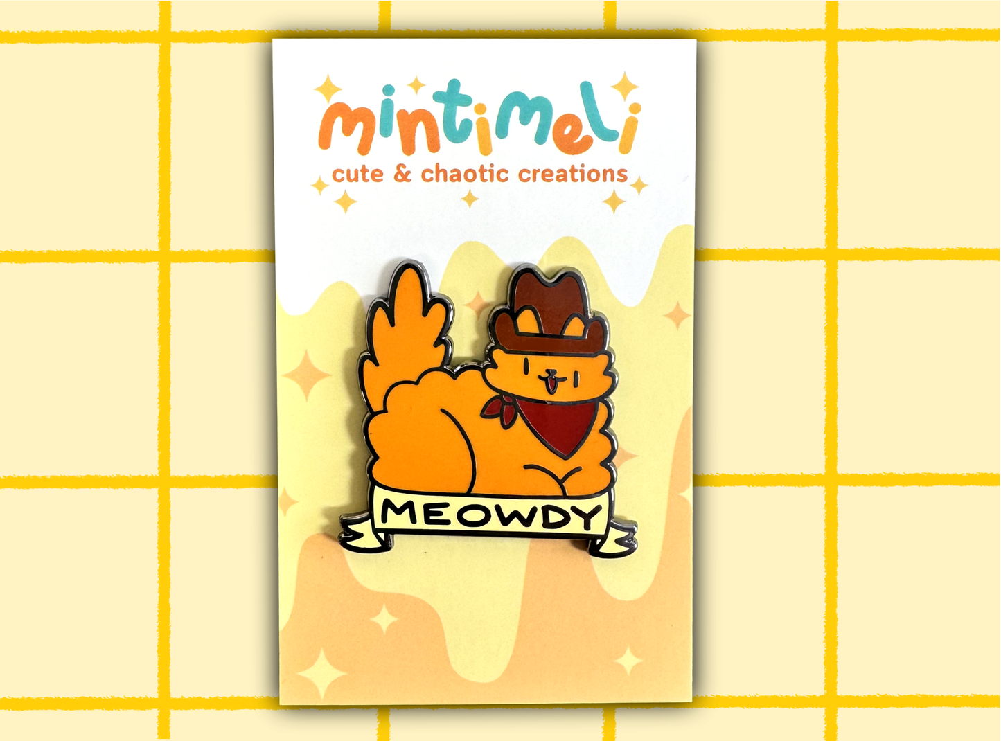 Meowdy Cowboy Cat | Enamel Pin
