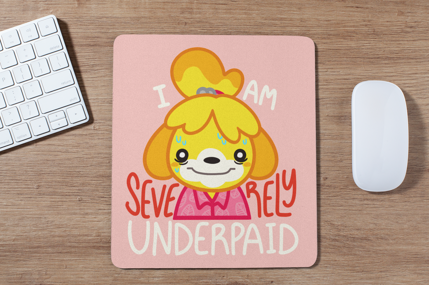 Severely Underpaid Animal Island Mousepad