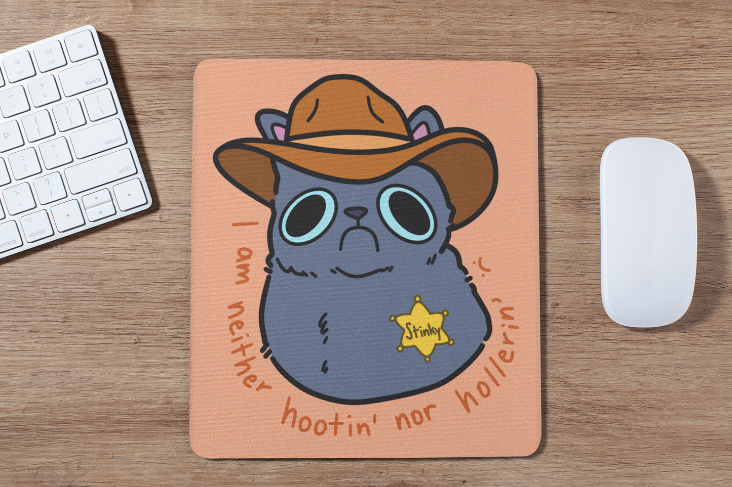 Cowboy Cat Mousepad