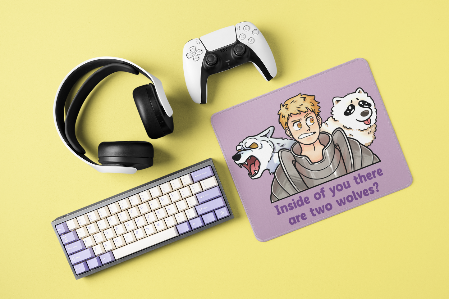 2 Wolves Tasty Dungeon Mousepad