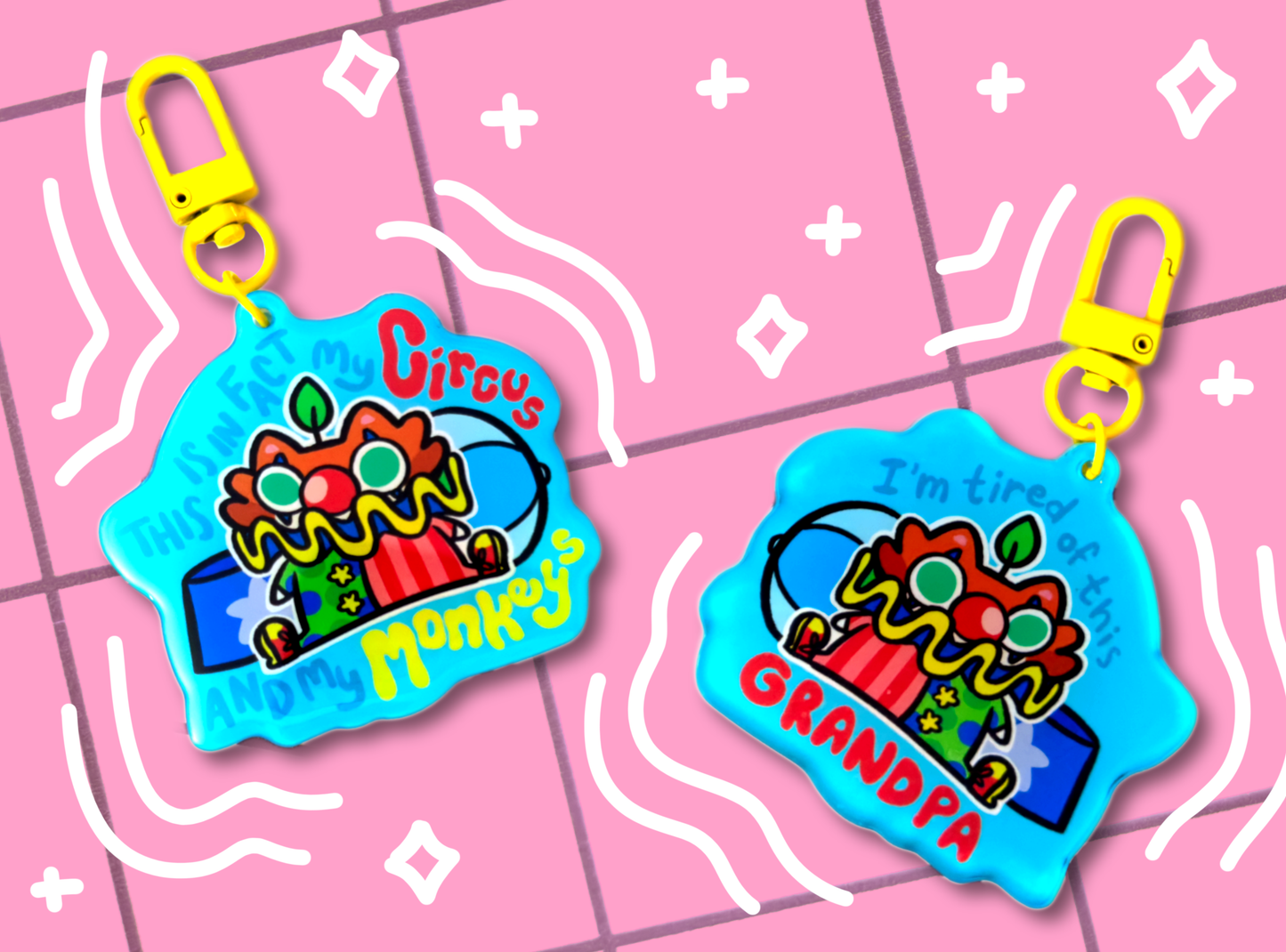 My Circus My Monkeys Keychain