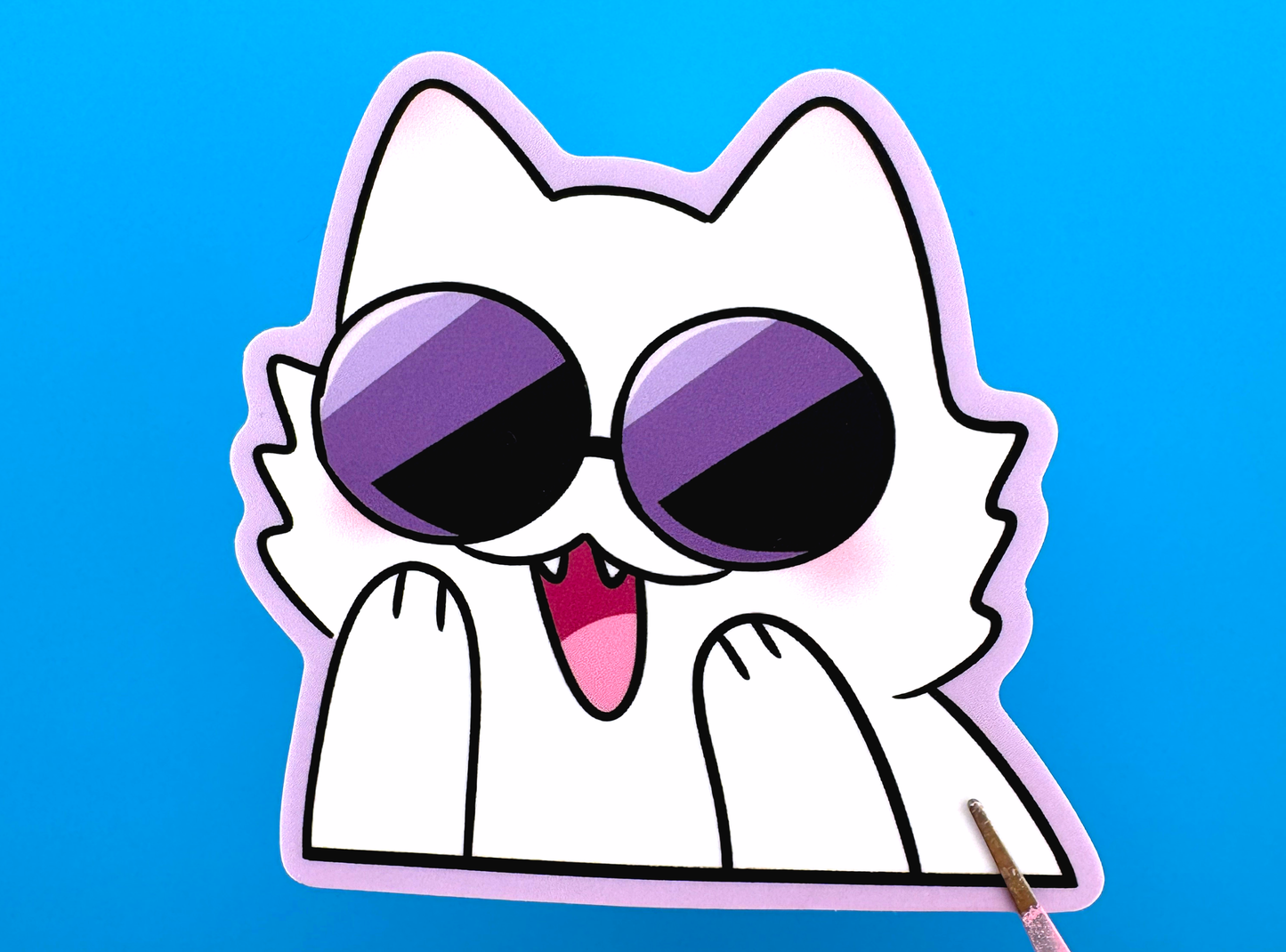 Sorcery Cat Teacher Sticker