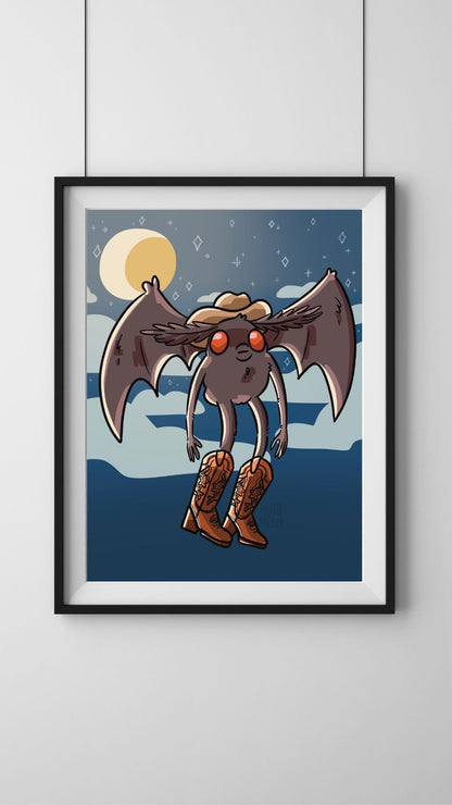 Howdy Mothman - Art Print