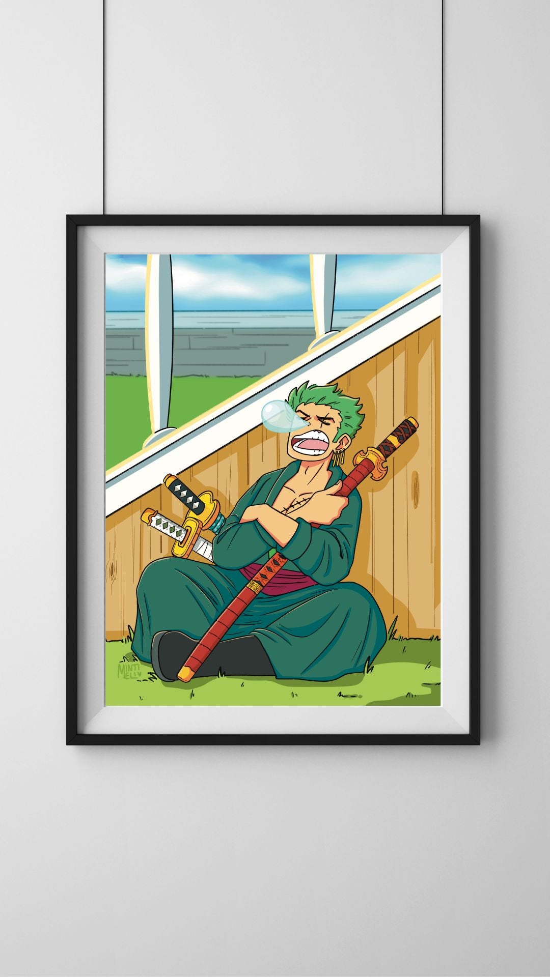 Sleepy Swordsman - Art Print