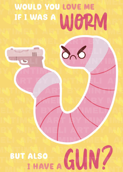 Your Threatening Worm Wife - Art Print - Small (5x7)