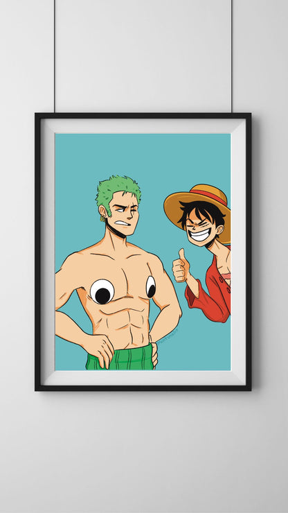 Googly Eyed Himbo - Art Print - Small (5x7)