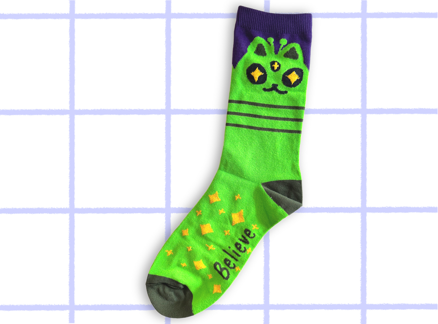 Alien Cat Socks