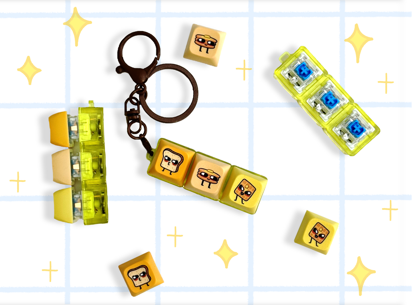 Bread Buddies | Keycap keychain