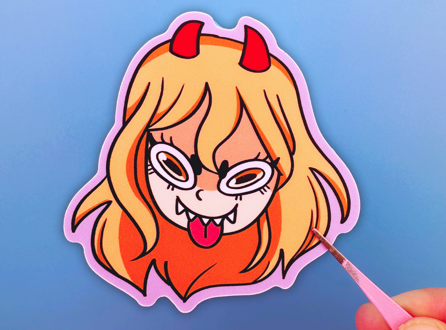 Stinky Devil Girl Sticker