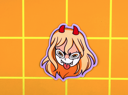 Stinky Devil Girl Sticker