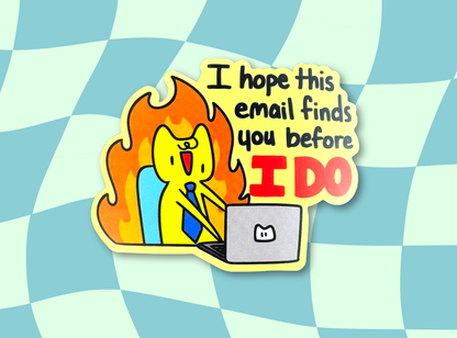 Angry Email Sticker | 3in Vinyl Sticker