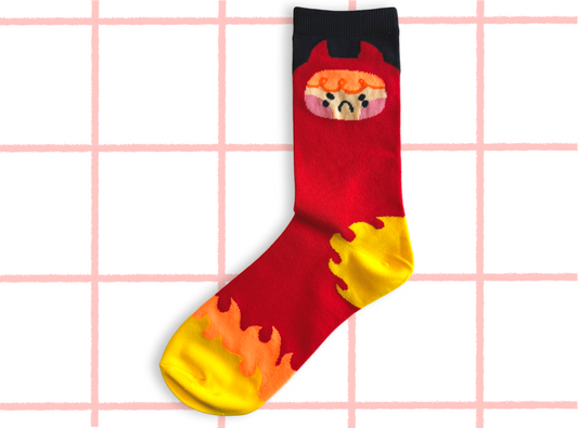 Demon Flame Socks