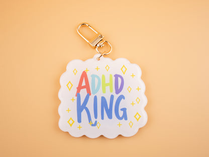 ADHD King & Queen - Acrylic Charm