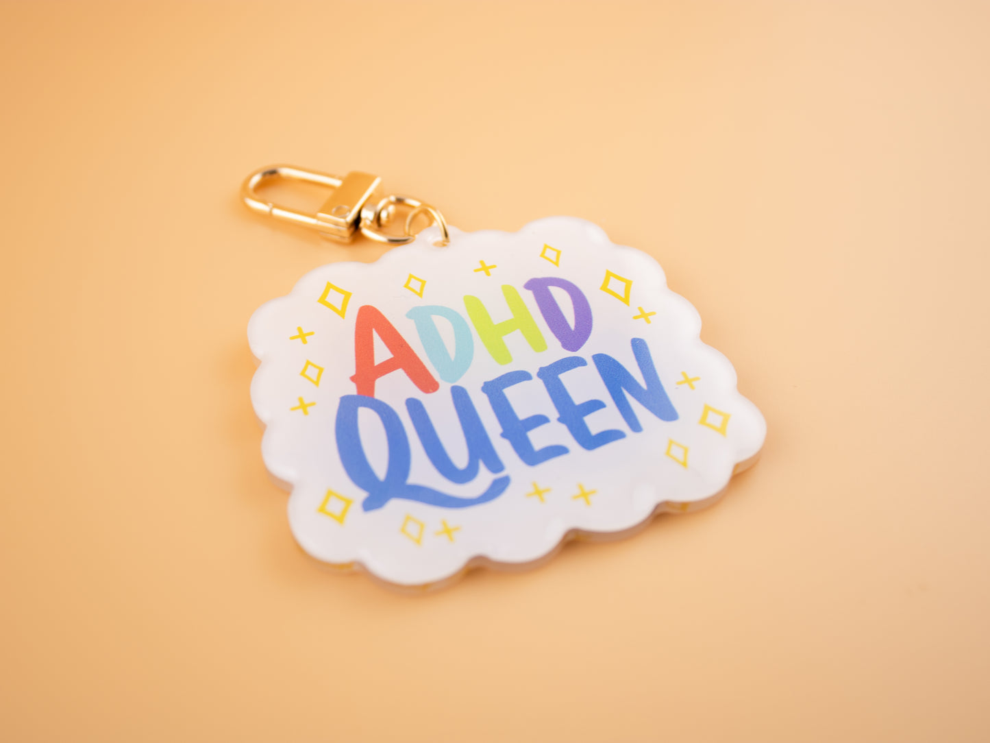 ADHD King & Queen - Acrylic Charm