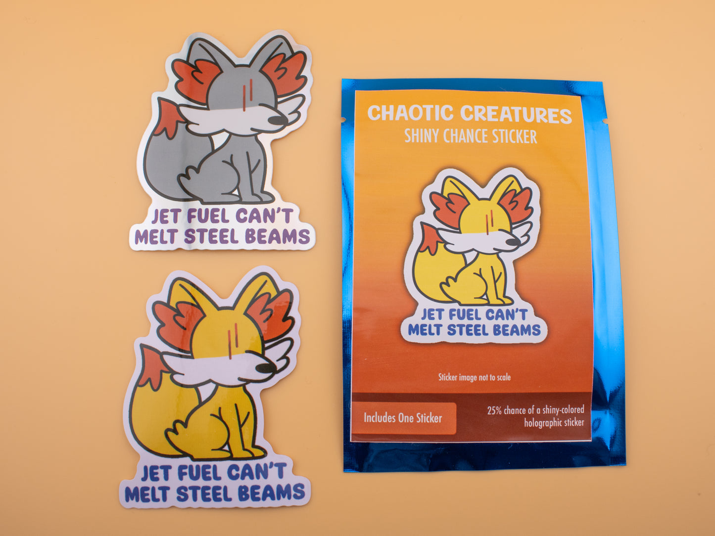 Chaotic Creatures 19 - Chance Sticker - Waterproof Weather Resistant Meme Decal