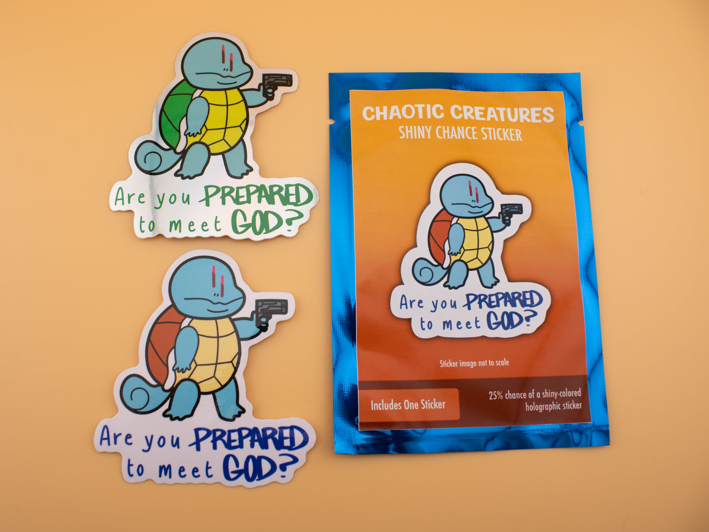 Chaotic Creatures 5 - Chance Sticker - Waterproof Weather Resistant Meme Decal