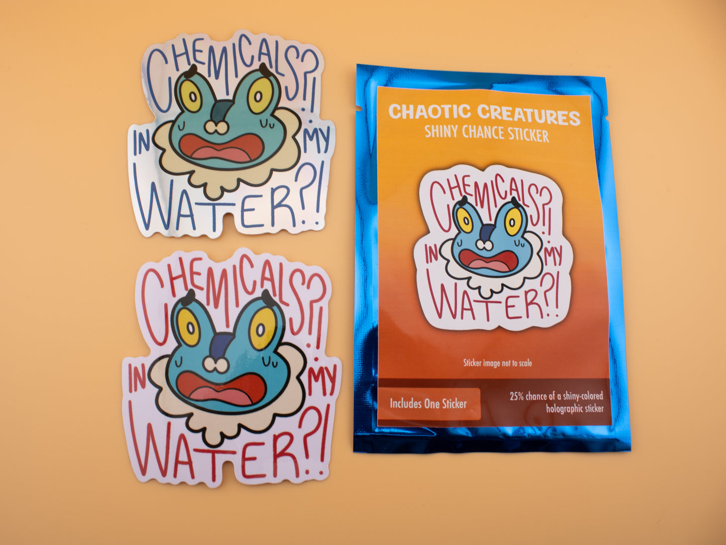 Chaotic Creatures 20 - Chance Sticker - Waterproof Weather Resistant Meme Decal