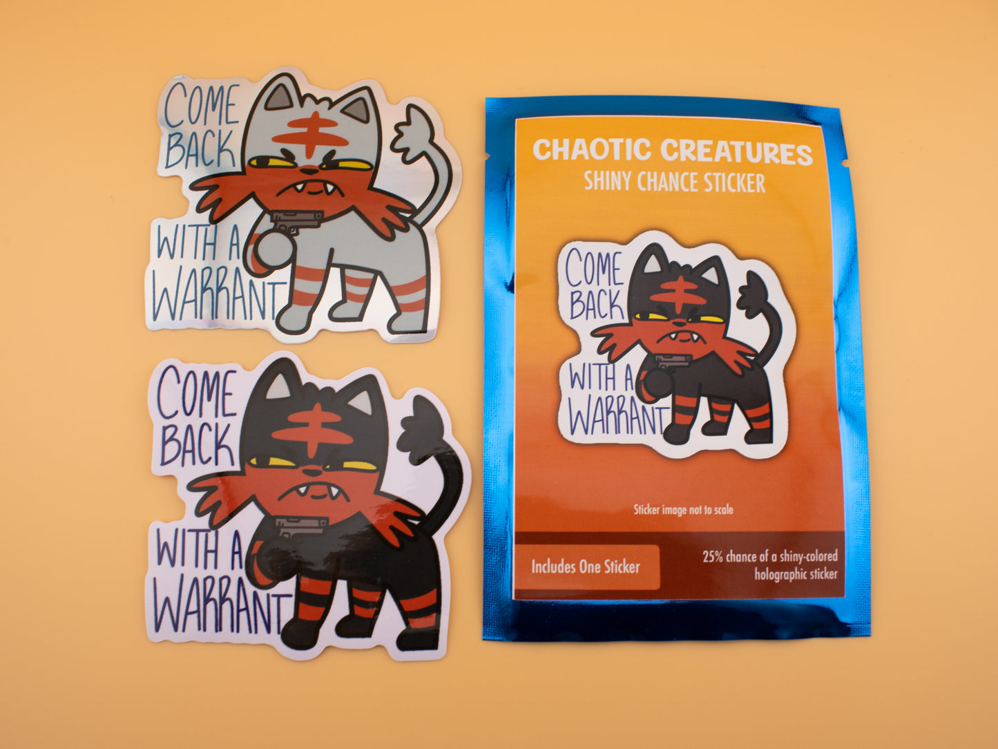 Chaotic Creatures 22 - Chance Sticker - Waterproof Weather Resistant Meme Decal