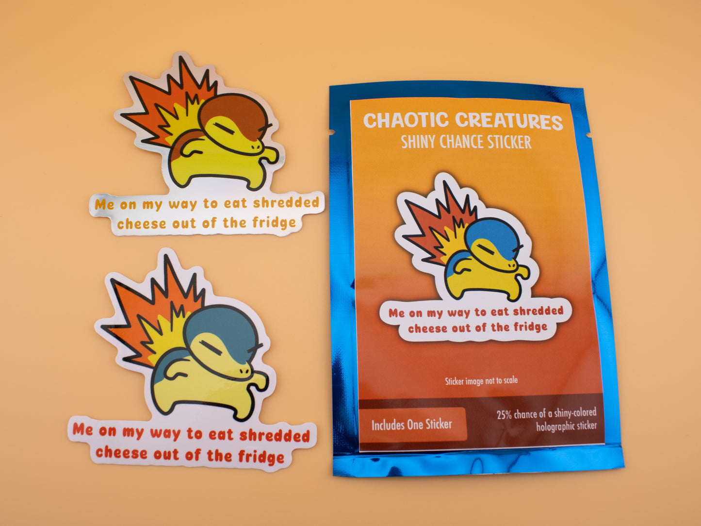 Chaotic Creatures 7 - Chance Sticker - Waterproof Weather Resistant Meme Decal