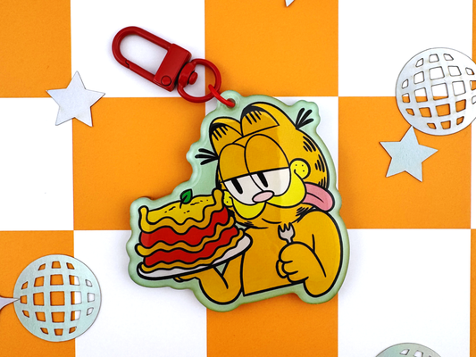 Lasagna Cat Keychain