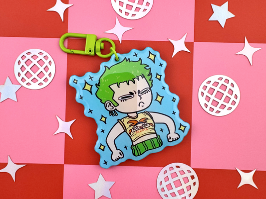 Mama Moss Head Keychain