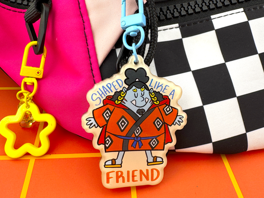Shaped like a friend keychain