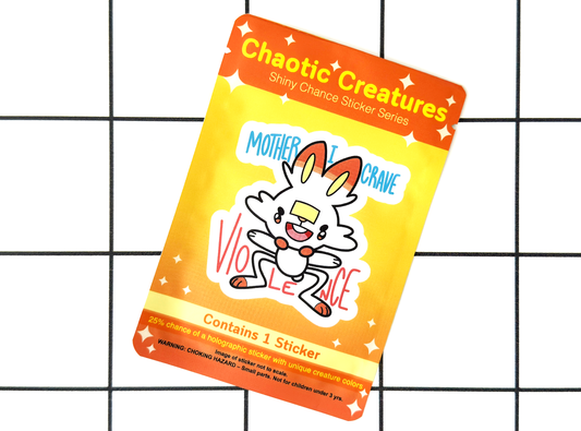 Chaotic Creatures 25 - Chance Sticker - Waterproof Weather Resistant Meme Decal