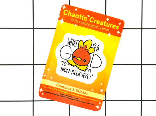 Fire Type Chicken | Chaotic Creatures Shiny Chance Sticker