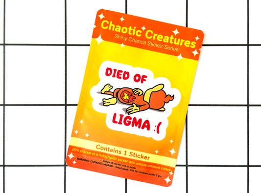 Fire Type Chimpanzee | Chaotic Creatures Shiny Chance Sticker