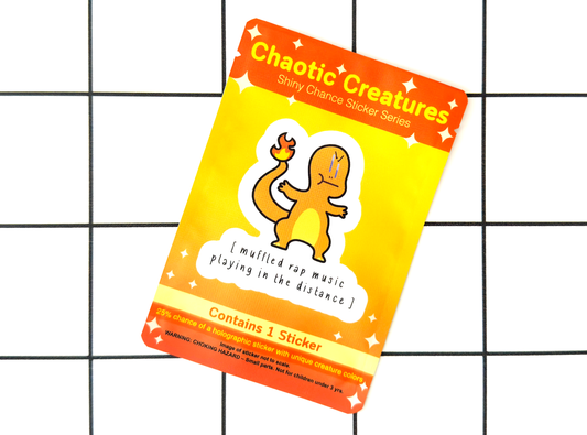Chaotic Creatures 4 - Chance Sticker - Waterproof Weather Resistant Meme Decal