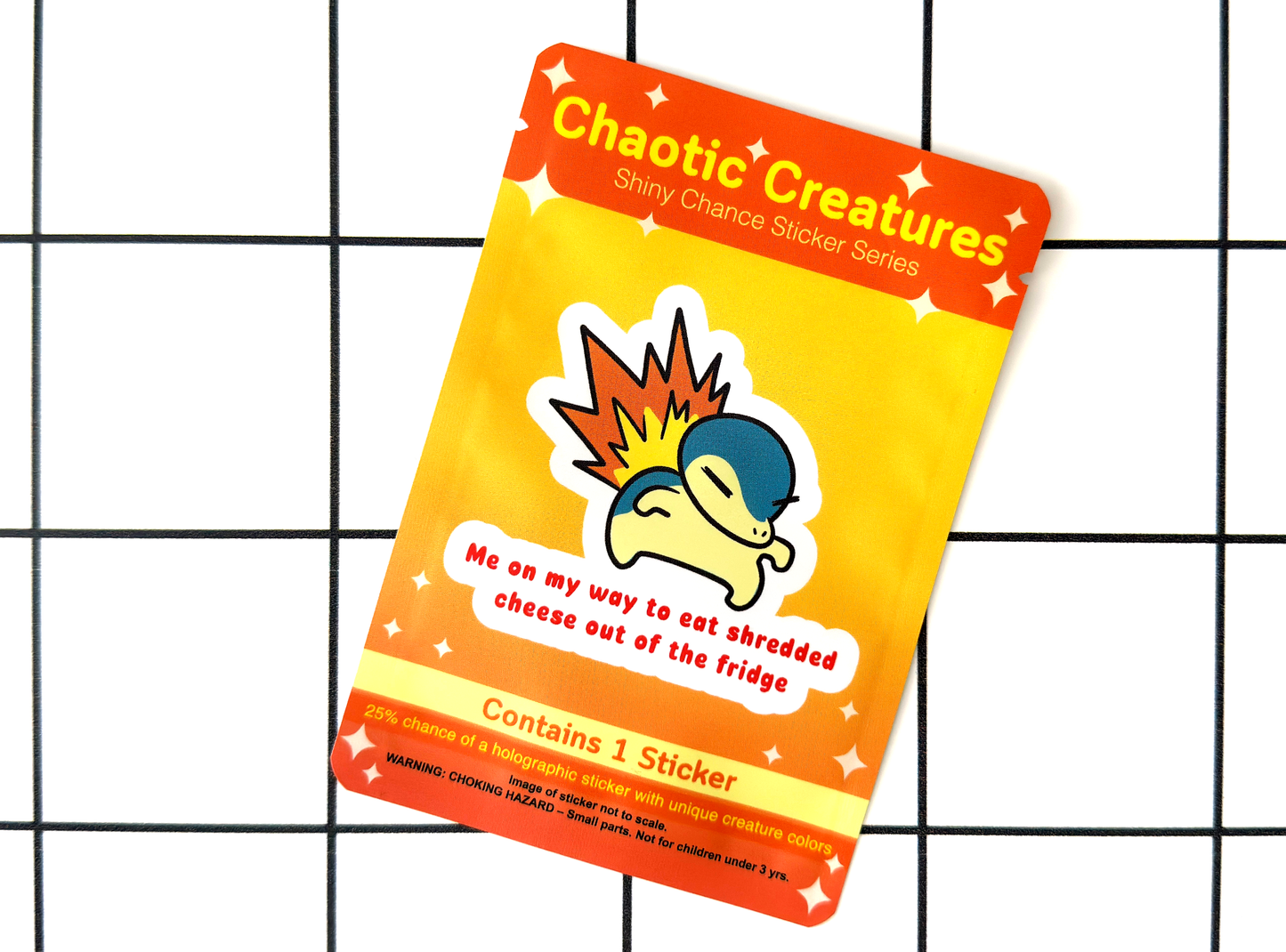 Fire Type Porcupine | Chaotic Creatures Shiny Chance Sticker