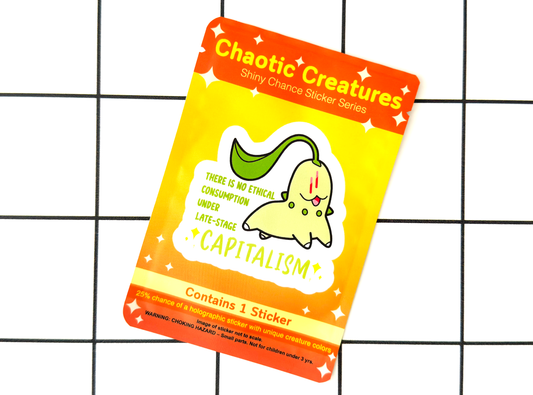 Grass Type Lil Guy| Chaotic Creatures Shiny Chance Sticker