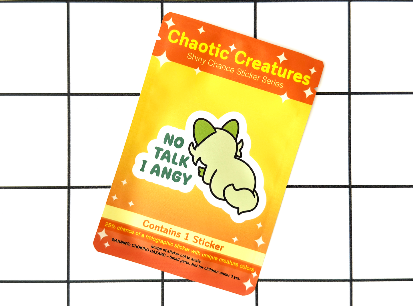Chaotic Creatures 27 - Chance Sticker - Waterproof Weather Resistant Meme Decal