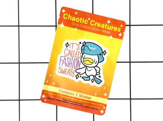 Water Type Blue Duck | Chaotic Creatures Shiny Chance Sticker (29)